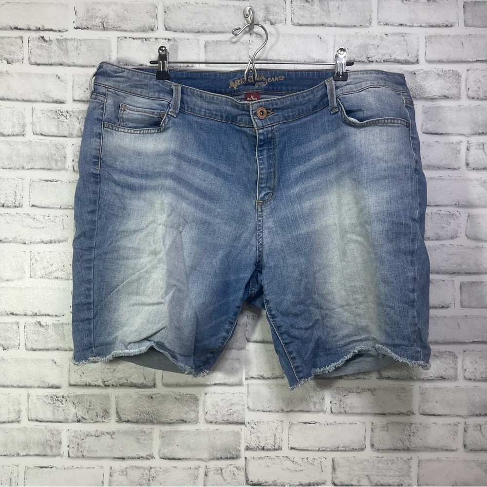 Arizona Jean Co. Cut Off Stretch Jean Shorts 22 Jr. Plus